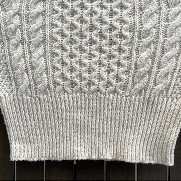 MISS SELFRIDGE CROPPED SQUARE NECK CABLE KNIT SWEATER!! - Picture 7 of 14